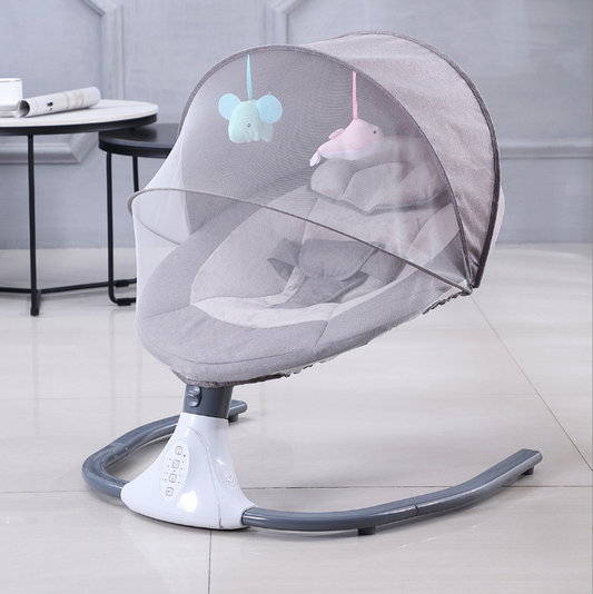 Rockabye Baby Electric Motion Swing, Grey