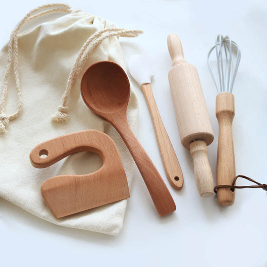 PIRA montessori wooden cooking and baking 5 pcs set