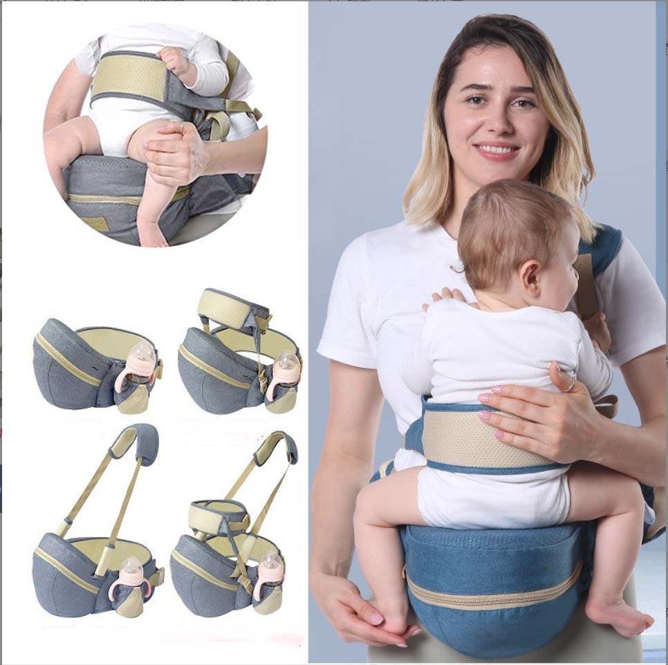 Rockabye Baby Hip Seat Carrier with Chest & PADDED Shoulder Strap