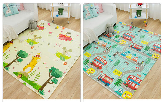 PIRA Foldable & Reversible Extra Large Play Mat, Holiday / Height Chart